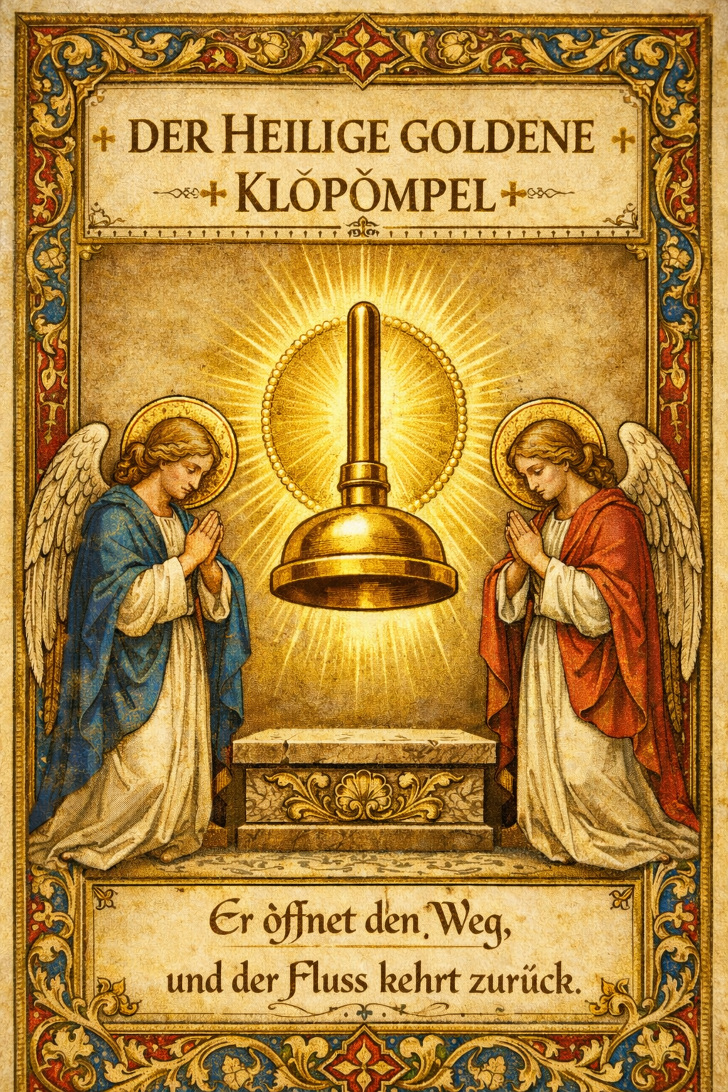 Der heilige goldene Klopömpel